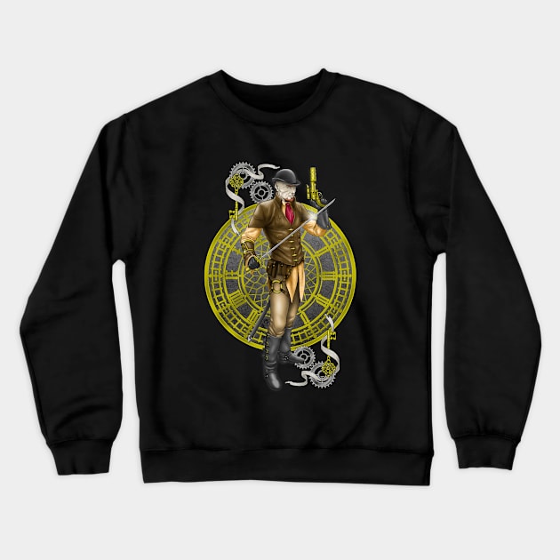 Steampunk Cad Crewneck Sweatshirt by joeydes